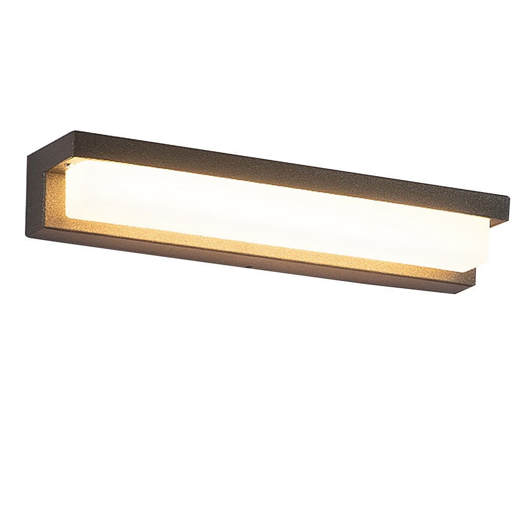 Modern Linear LED Outdoor Wall Light - Stainless Steel Waterproof