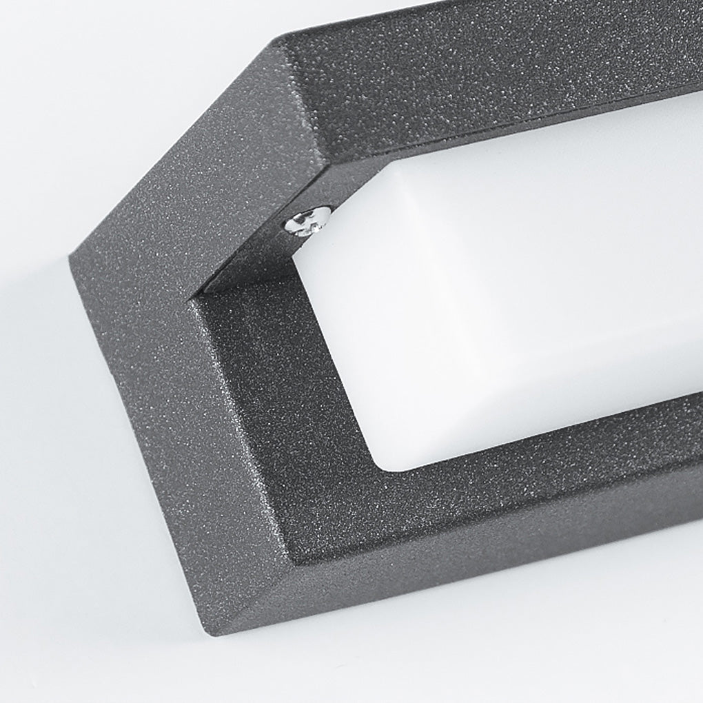 Modern Linear LED Outdoor Wall Light - Stainless Steel Waterproof