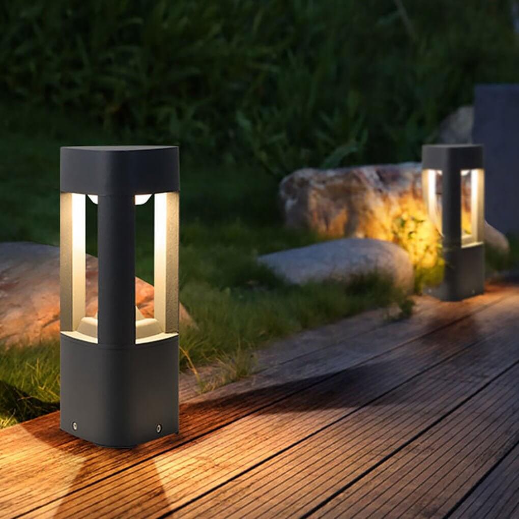 Solar LED Bollard Light with Heart Design for Garden Pathways
