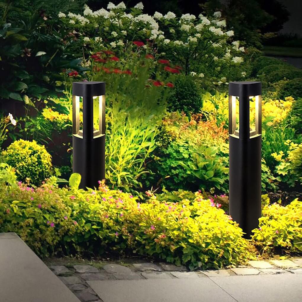 Solar LED Bollard Light with Heart Design for Garden Pathways