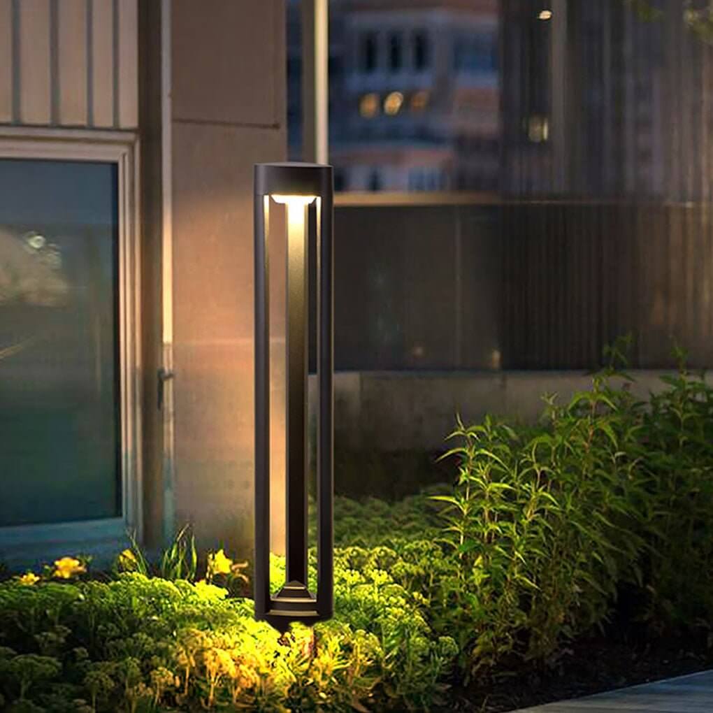 Solar LED Bollard Light with Heart Design for Garden Pathways