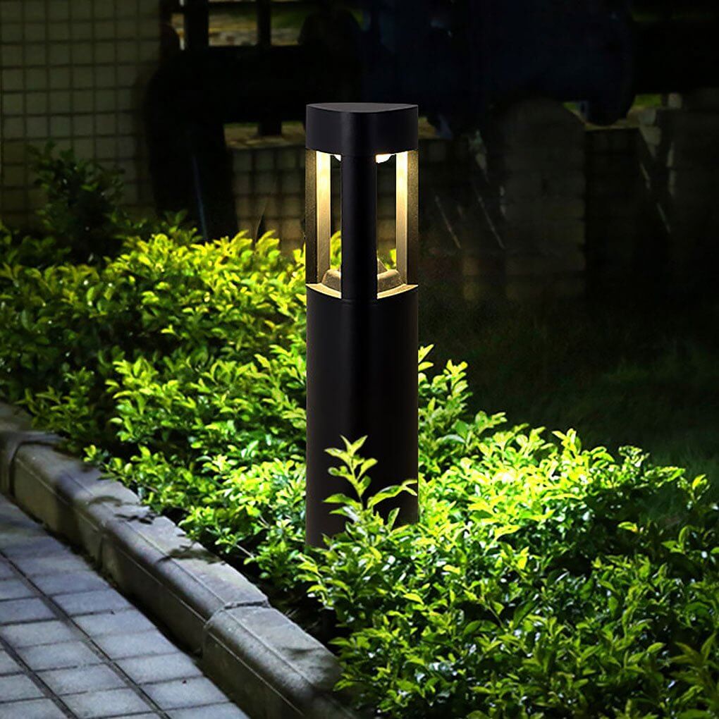Solar LED Bollard Light with Heart Design for Garden Pathways