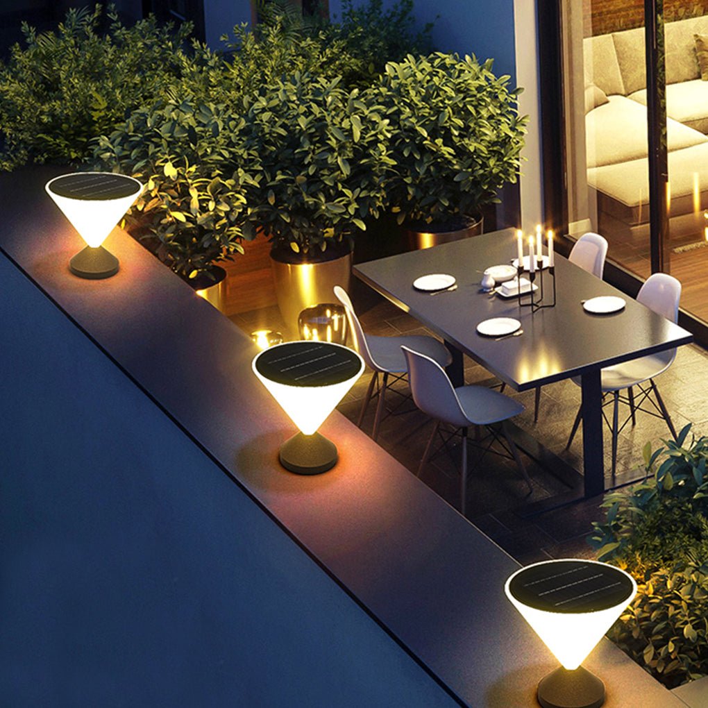 Solar Outdoor Waterproof Post Light Industrial Courtyard Landscape