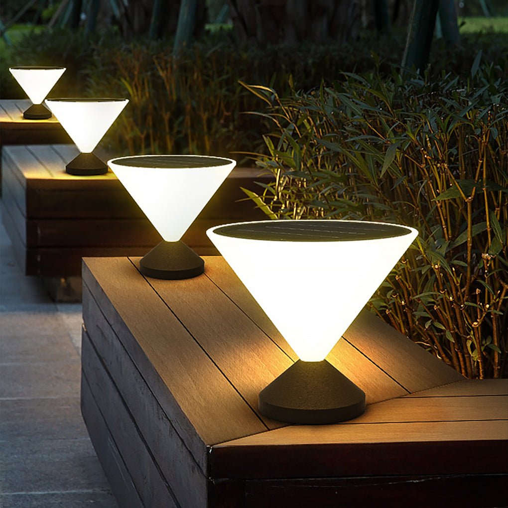 Solar Outdoor Waterproof Post Light Industrial Courtyard Landscape