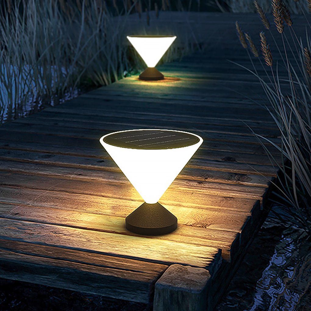 Solar Outdoor Waterproof Post Light Industrial Courtyard Landscape