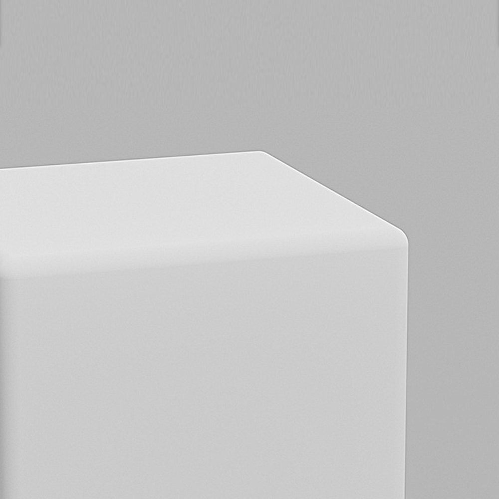 Solar LED Cube Outdoor Floor Light Modern Waterproof White