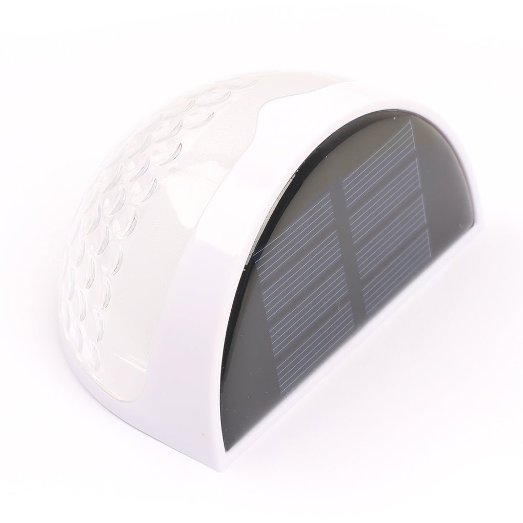 Solar LED Outdoor Step Lights - Warm White Wall Mounted (Set of 4)