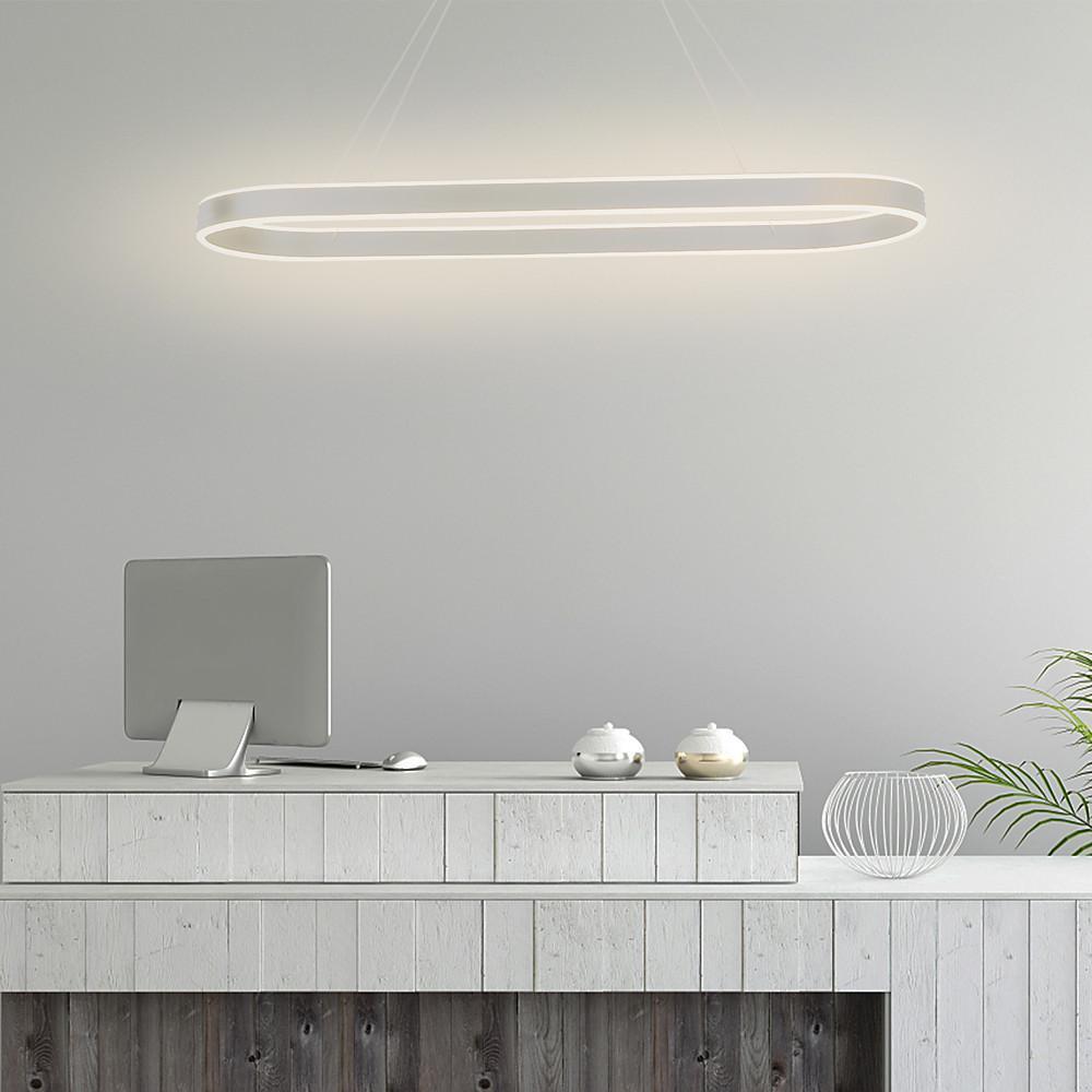Modern LED Dimmable Pendant Light – Rounded Rectangle Design
