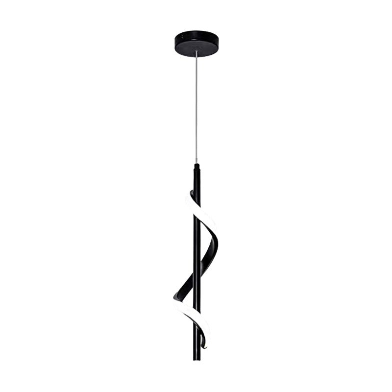 Modern Spiral LED Wall Sconce & Pendant Light with 3-Step Dimming