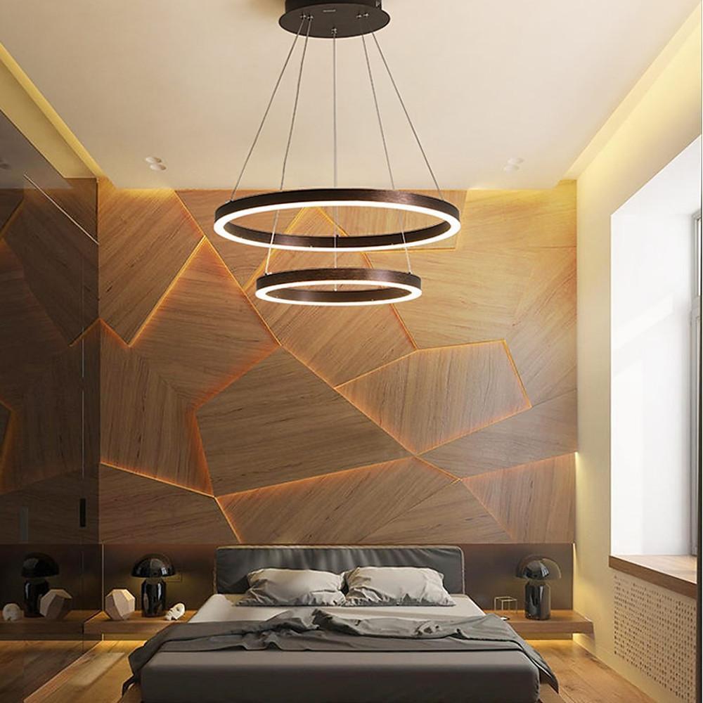Two-Tier Circular LED Chandelier Modern Minimalist Pendant