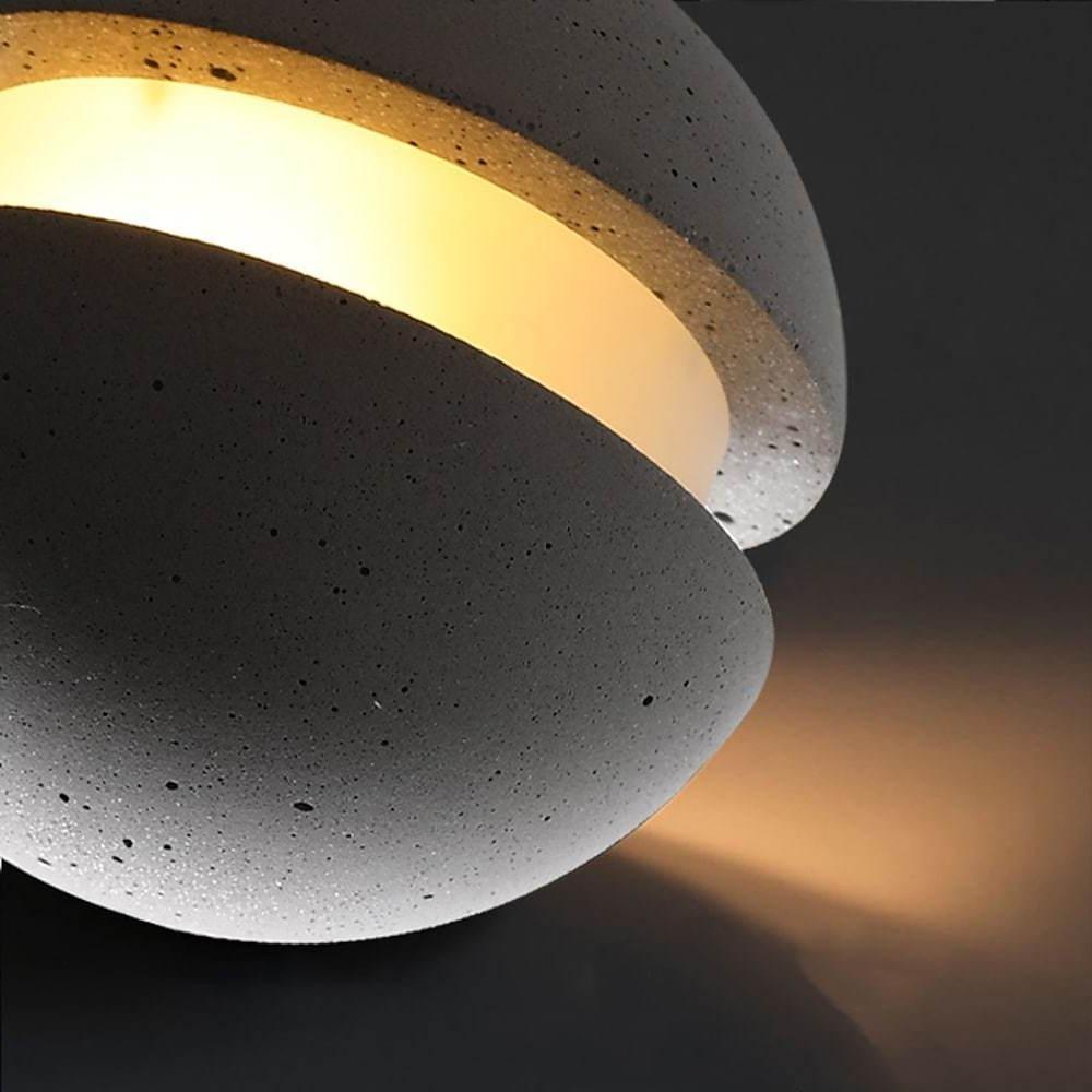 Vintage Ceramic Pendant Light with LED - Industrial Minimalist