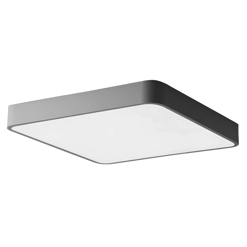 Modern Square LED Flush Mount Ceiling Light – Metal & PVC