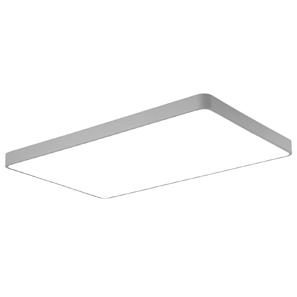 Modern Square LED Flush Mount Ceiling Light – Metal & PVC