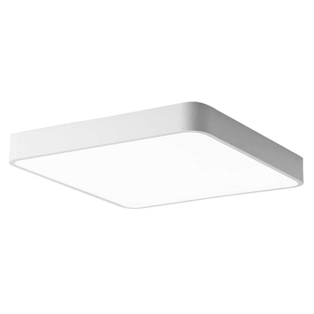 Modern Square LED Flush Mount Ceiling Light – Metal & PVC