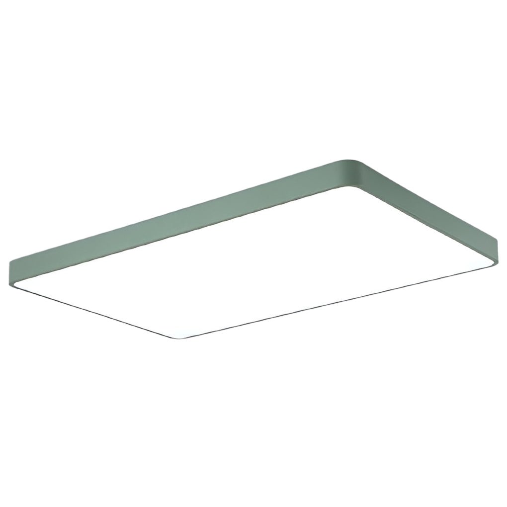Modern Square LED Flush Mount Ceiling Light – Metal & PVC