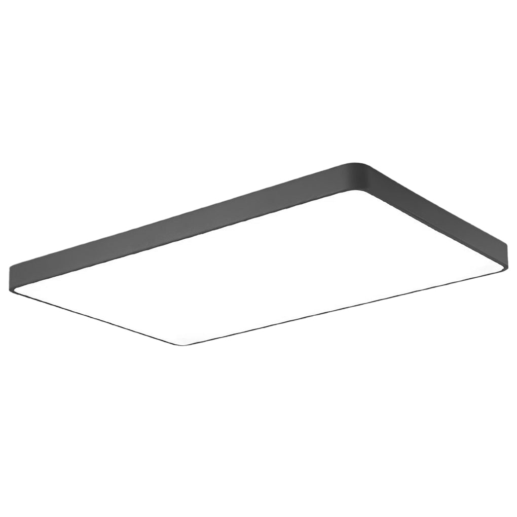 Modern Square LED Flush Mount Ceiling Light – Metal & PVC