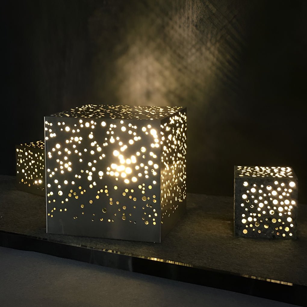 Modern Square LED Outdoor Post Light Stainless Steel Pillar Lamp