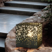 Modern Square LED Outdoor Post Light Stainless Steel Pillar Lamp