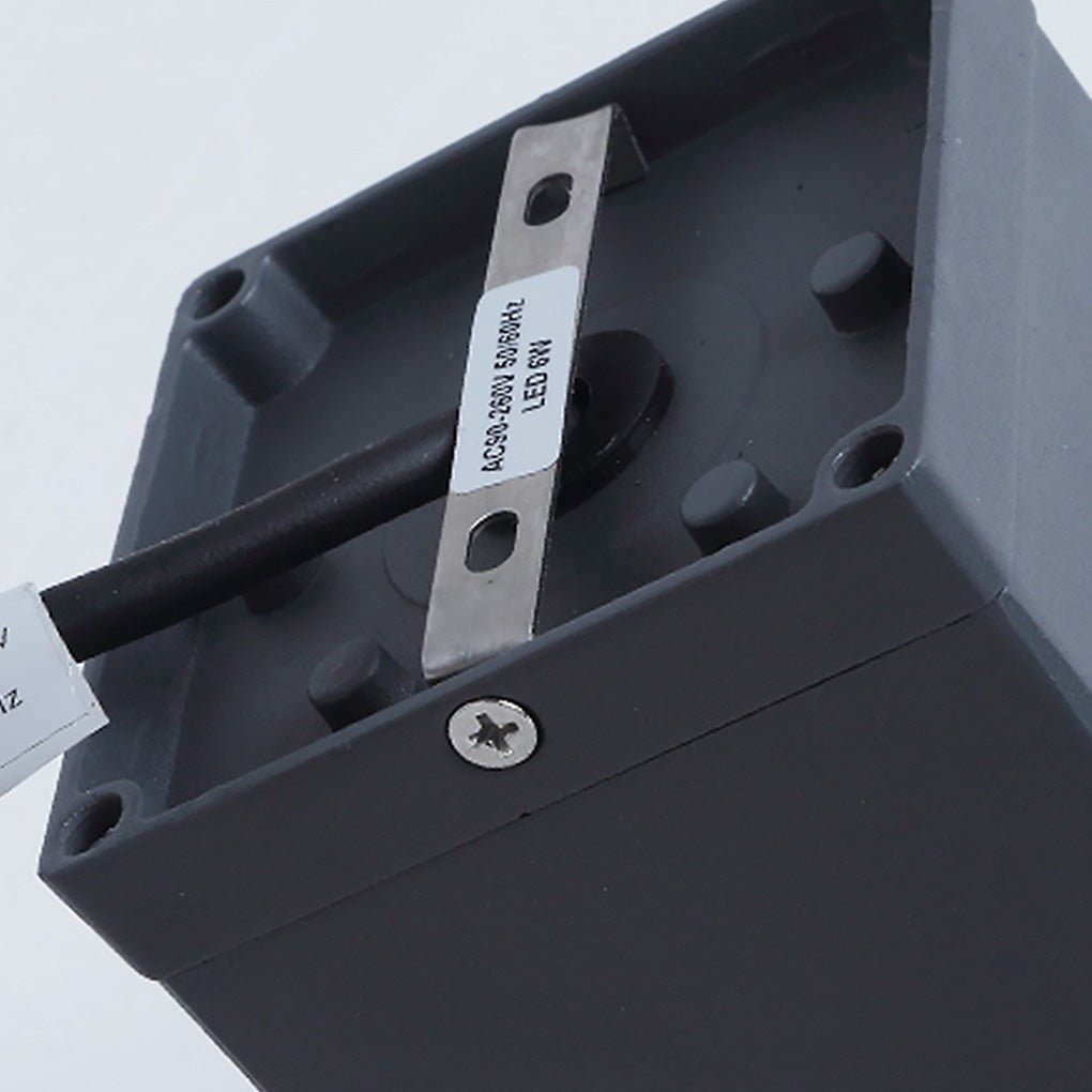 Square Waterproof LED Ceiling Light Industrial Aluminum Glass