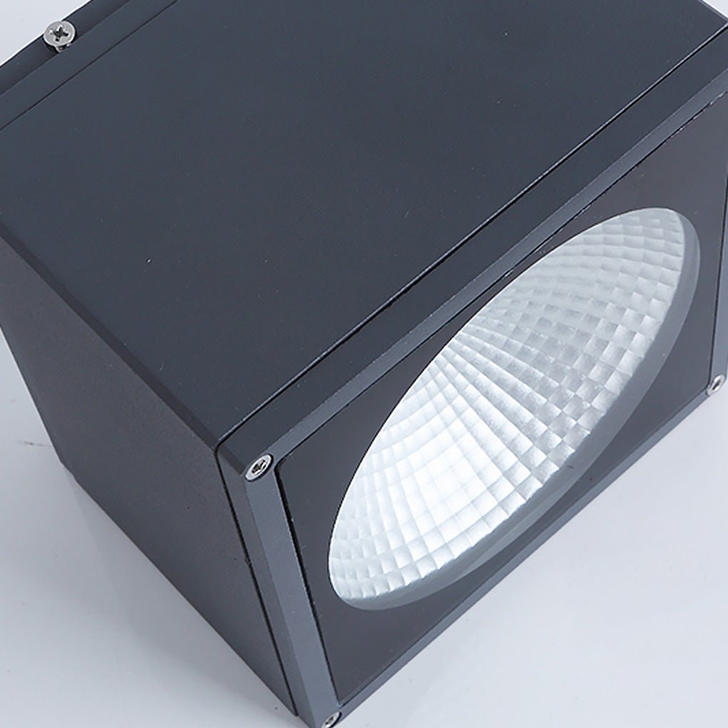 Square Waterproof LED Ceiling Light Industrial Aluminum Glass