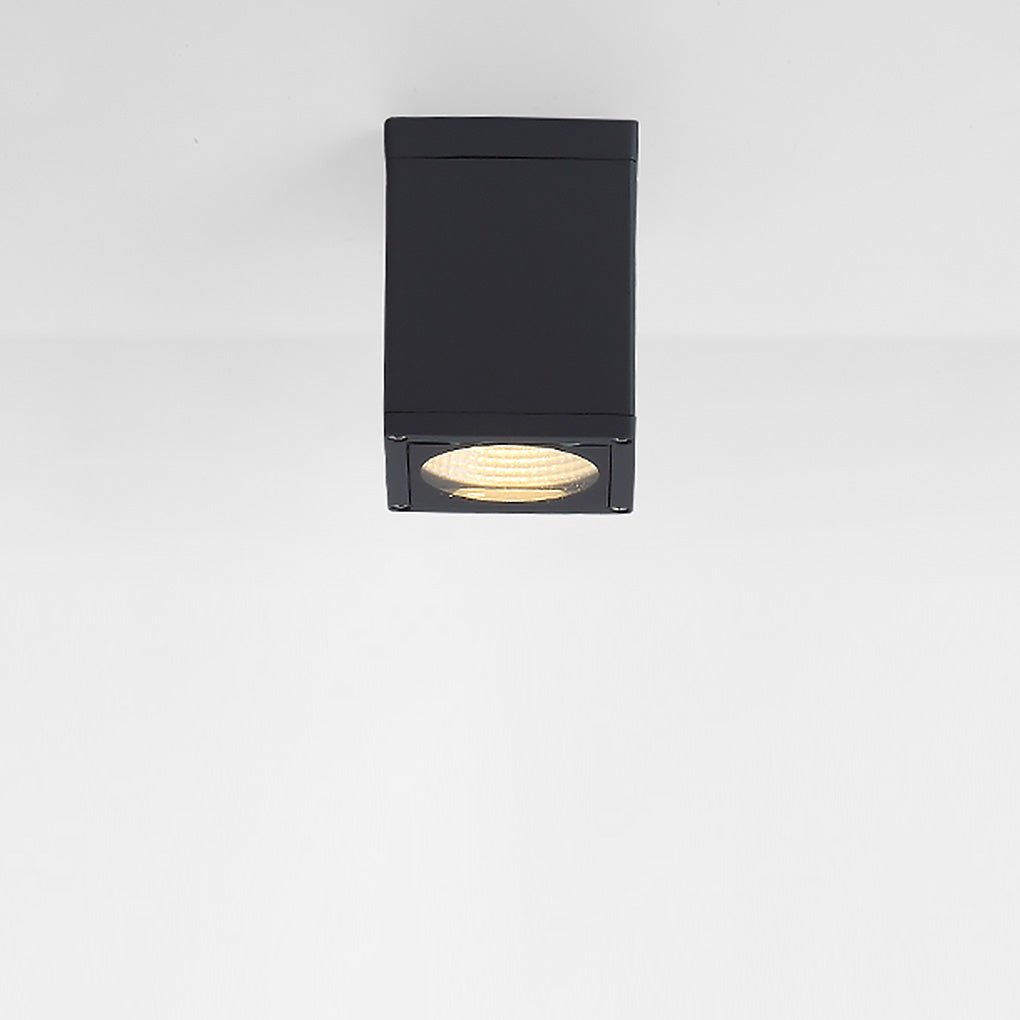 Square Waterproof LED Ceiling Light Industrial Aluminum Glass