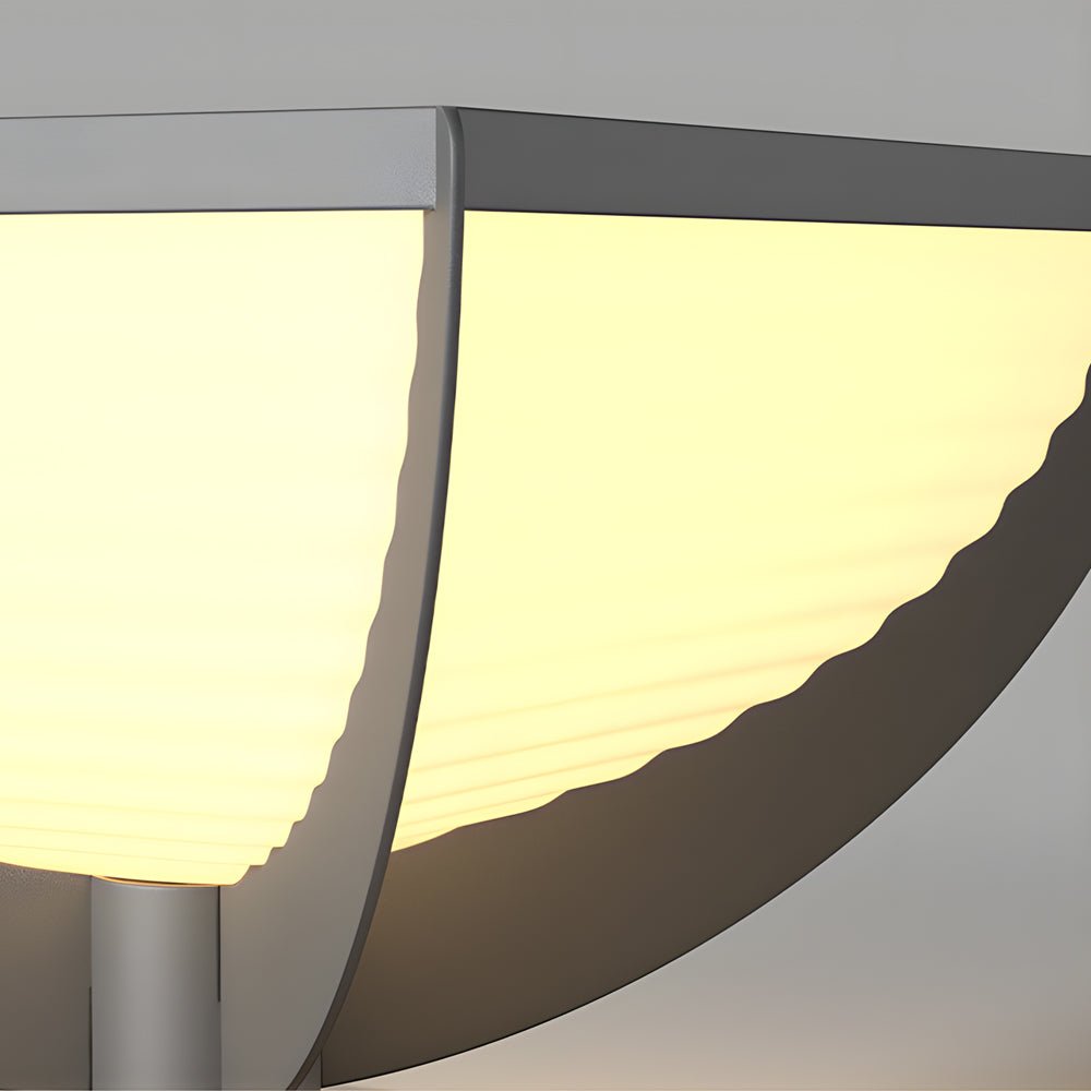 Modern Geometric Solar Garden Post Light Outdoor Waterproof LED