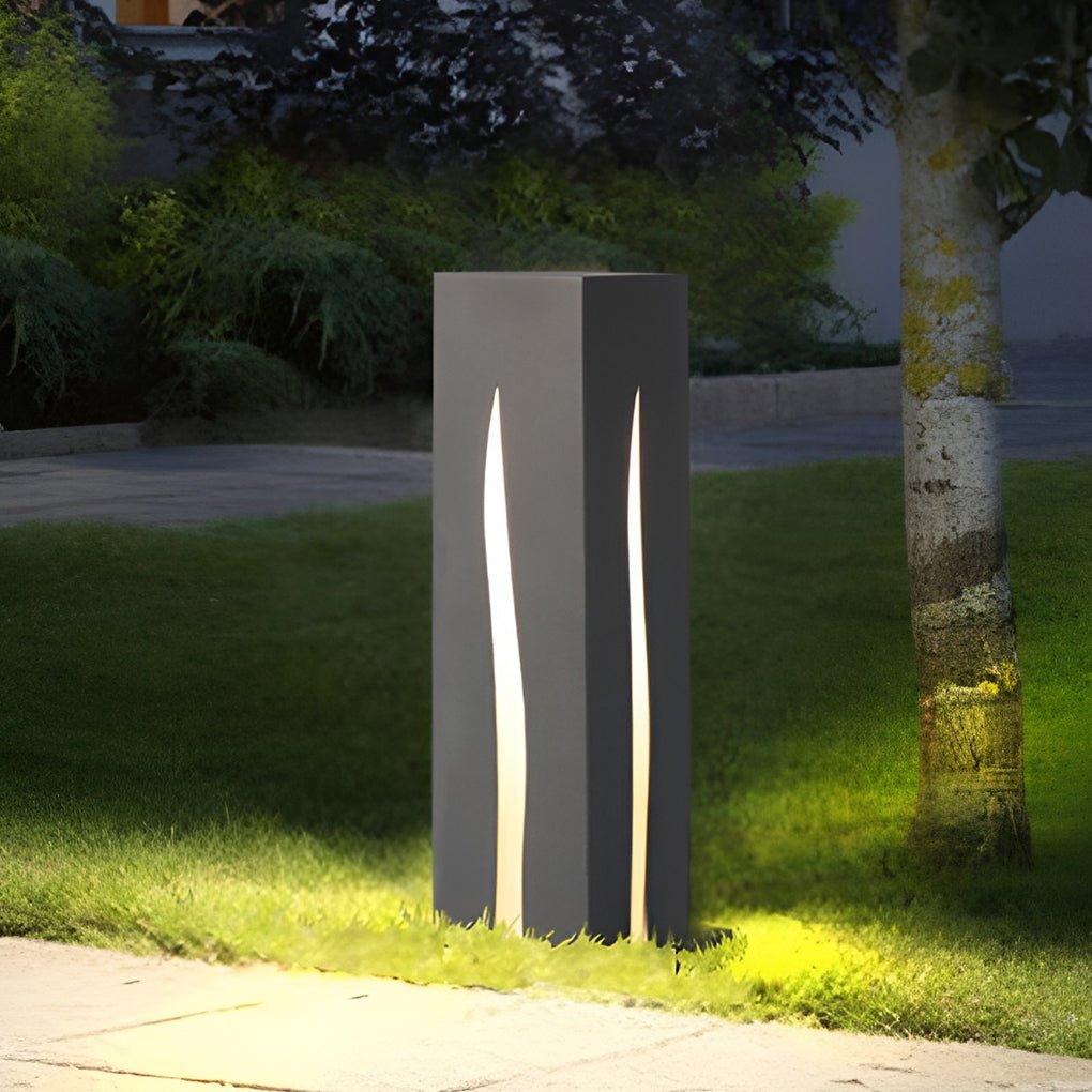 Rectangular LED Pathway Light - Stainless Steel & Glass Outdoor