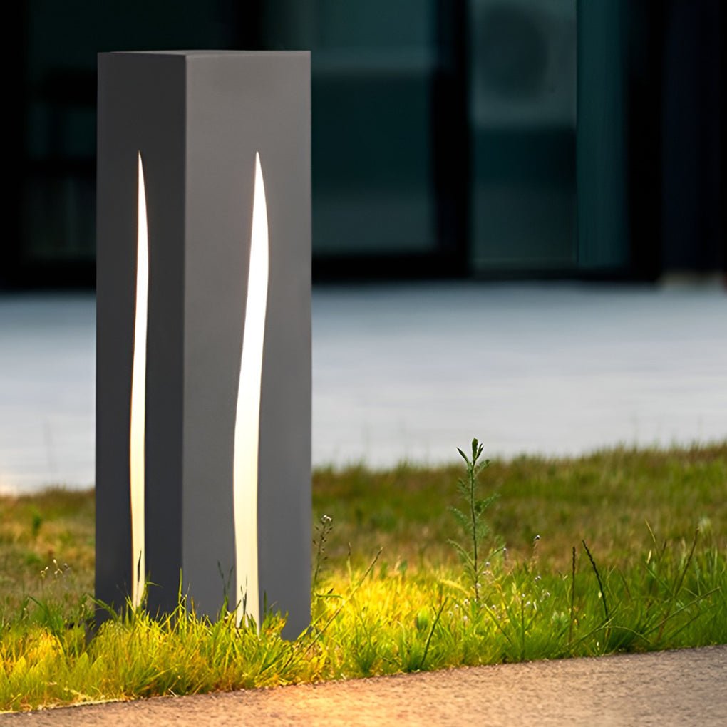Rectangular LED Pathway Light - Stainless Steel & Glass Outdoor