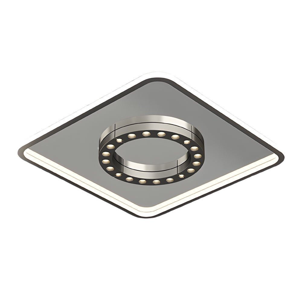 Modern LED Anti-Glare Flush Mount Ceiling Light with 3-Step Dimming