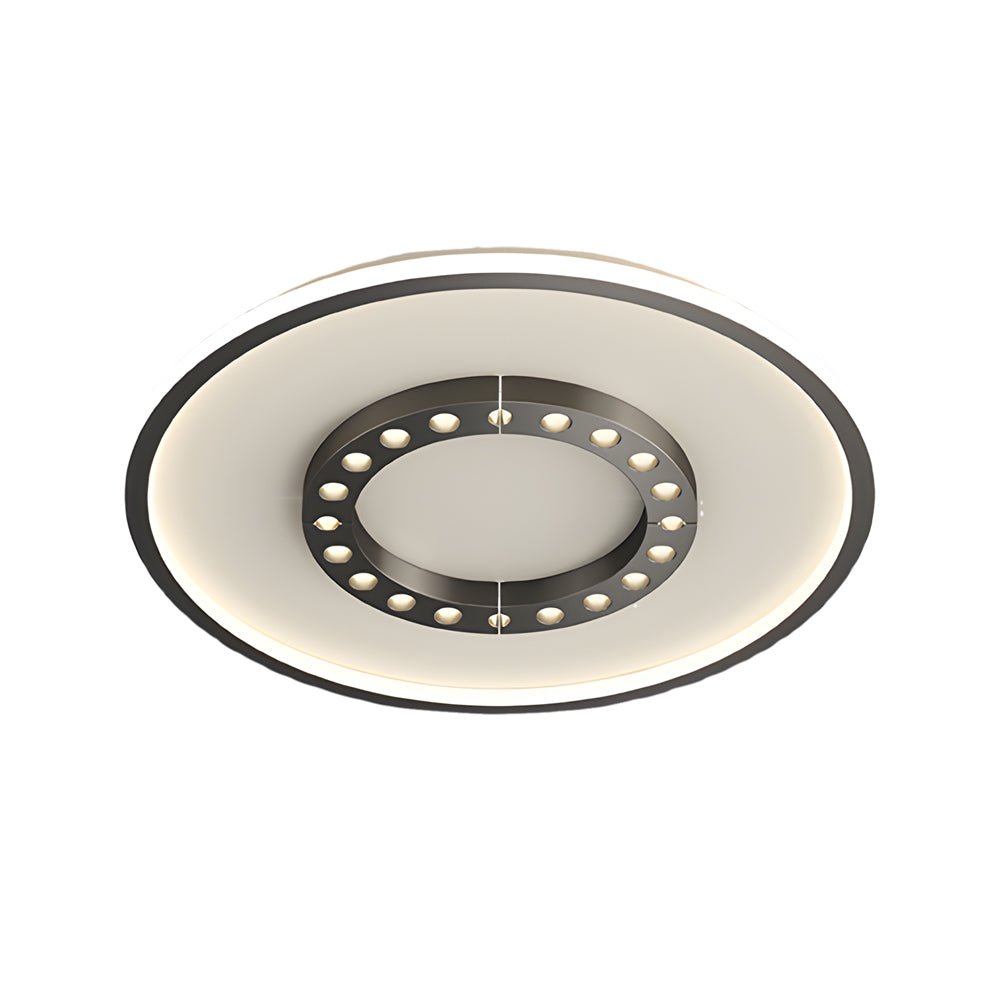 Modern LED Anti-Glare Flush Mount Ceiling Light with 3-Step Dimming