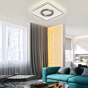 Modern LED Anti-Glare Flush Mount Ceiling Light with 3-Step Dimming