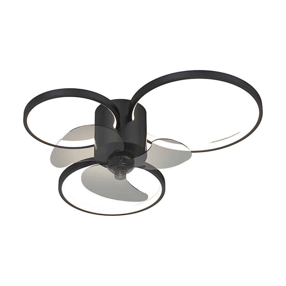 Modern LED Ceiling Fan Light with 3-Step Dimming & Silent Operation