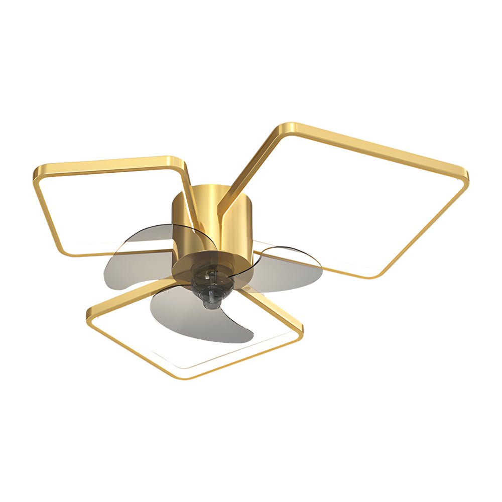 Modern LED Ceiling Fan Light with 3-Step Dimming & Silent Operation