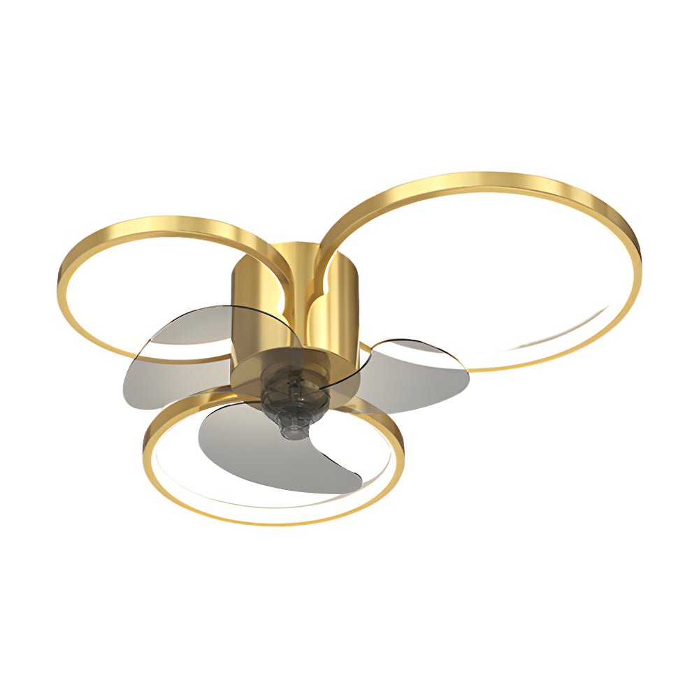 Modern LED Ceiling Fan Light with 3-Step Dimming & Silent Operation