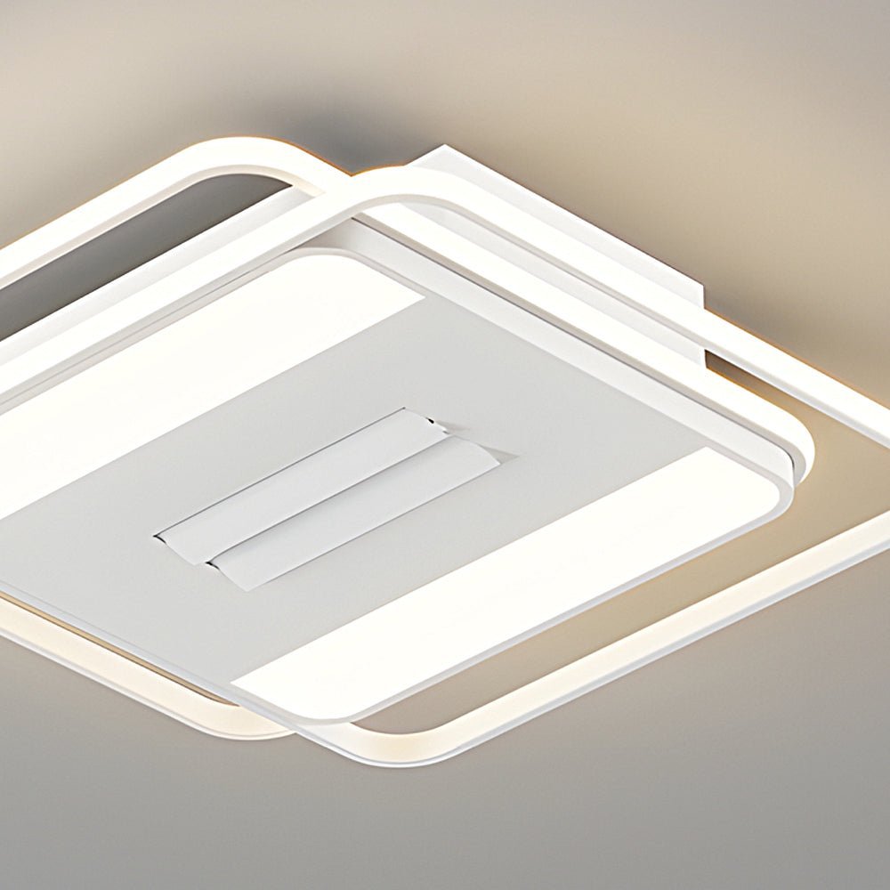 Modern Bladeless Ceiling Fan Light with Dimmable LED
