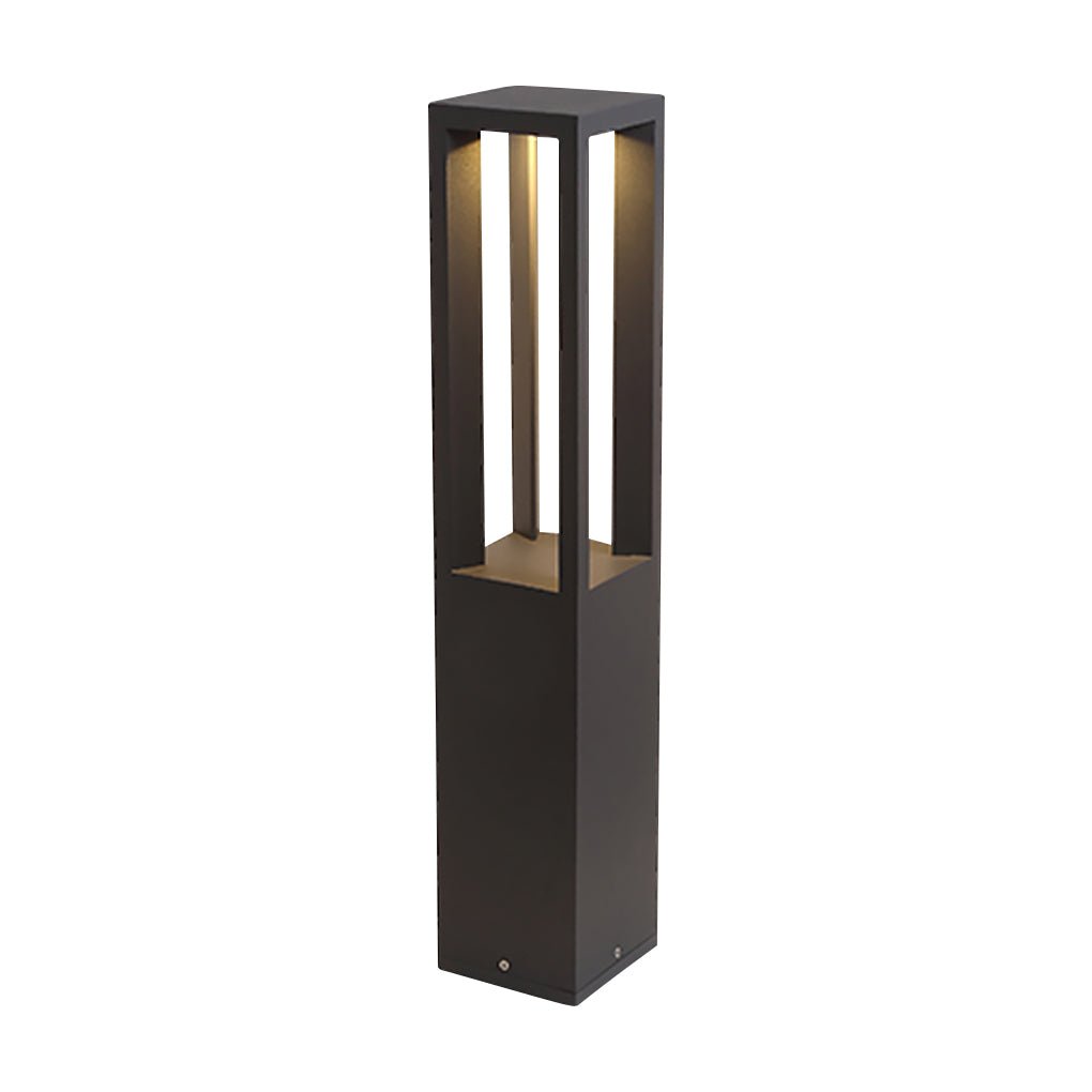 Square Aluminum LED Outdoor Landscape Lawn Light - Industrial Style
