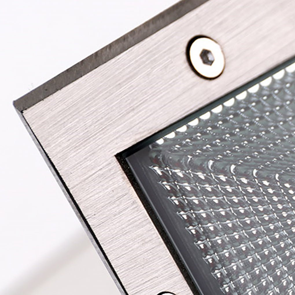 Square Recessed LED Step Light - Stainless Steel Outdoor Wall Light