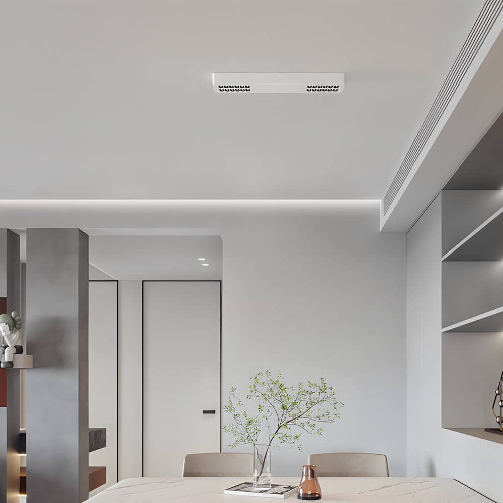 Modern Aluminum LED Flush Mount Ceiling Downlight Square Rectangle