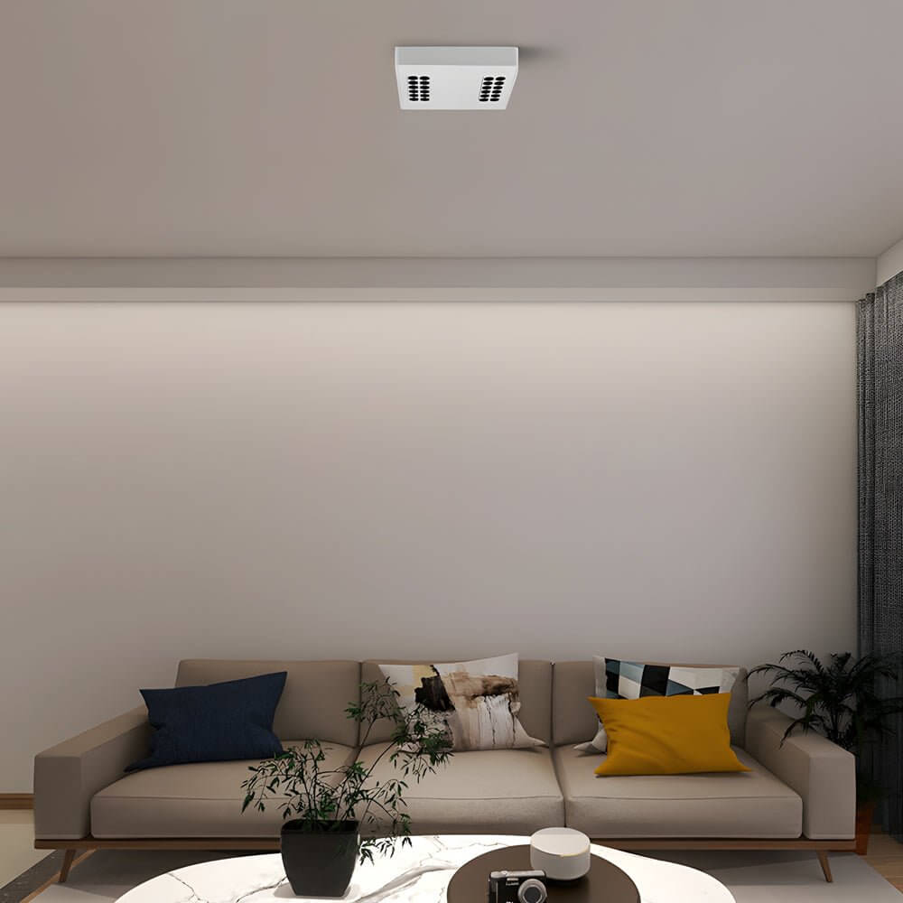 Modern Aluminum LED Flush Mount Ceiling Downlight Square Rectangle