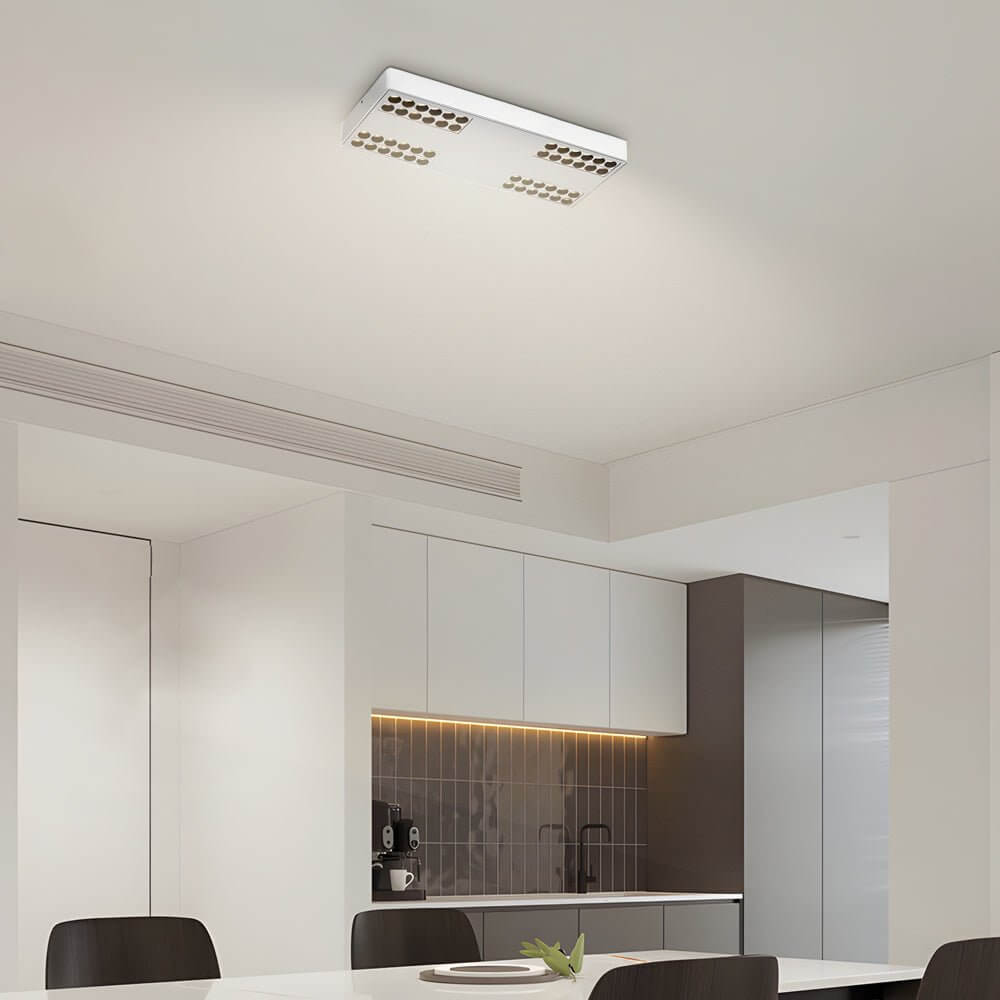 Modern Aluminum LED Flush Mount Ceiling Downlight Square Rectangle