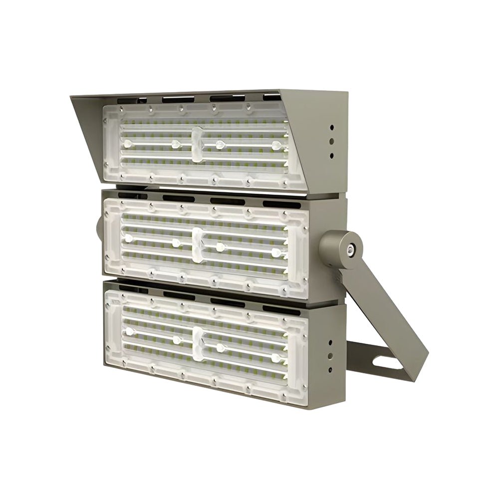 High Power LED Floodlight Outdoor Stadium Lighting Gray Aluminum