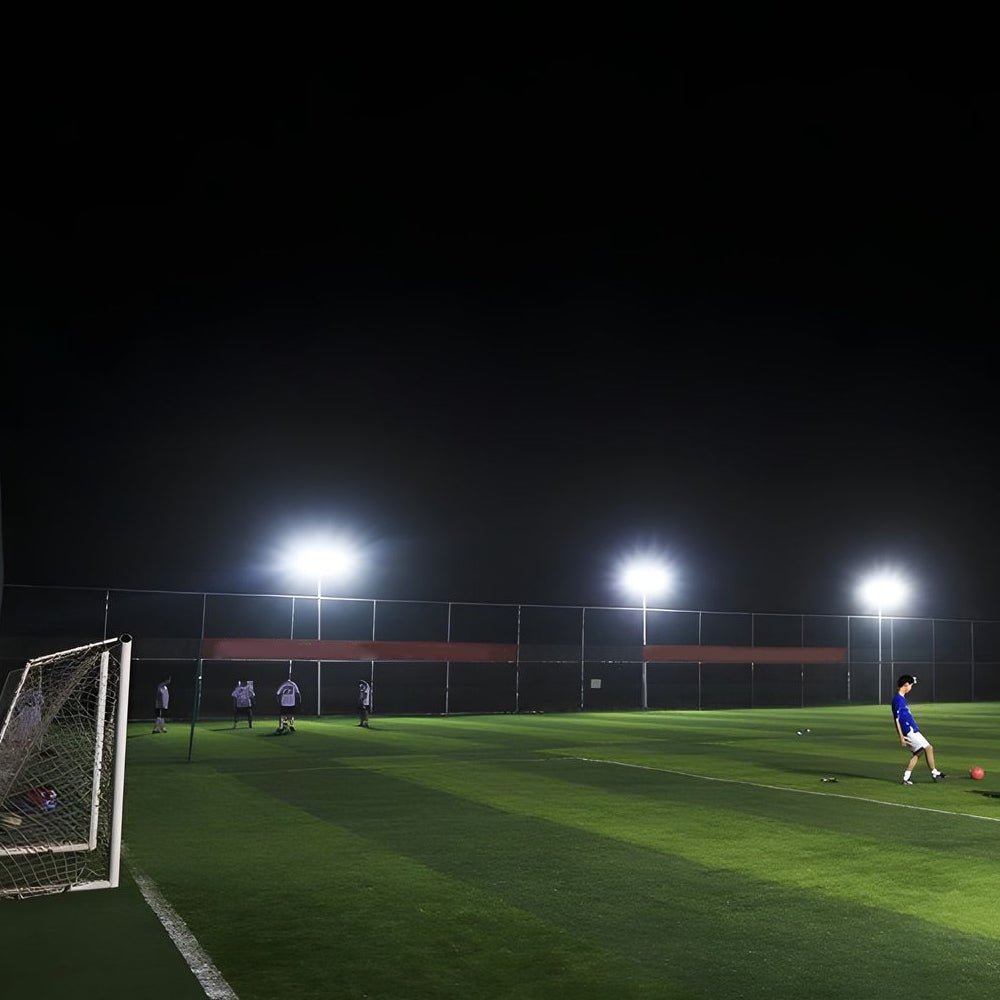 High Power LED Floodlight Outdoor Stadium Lighting Gray Aluminum