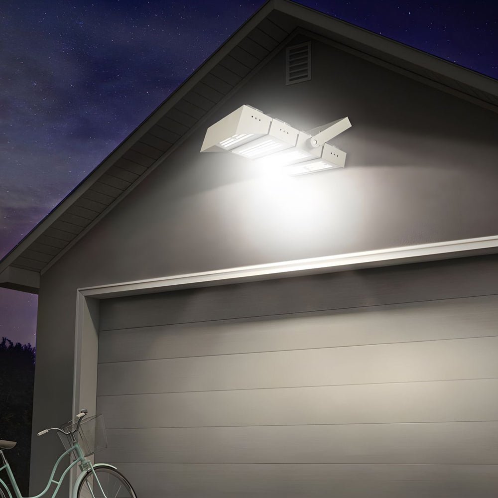 High Power LED Floodlight Outdoor Stadium Lighting Gray Aluminum
