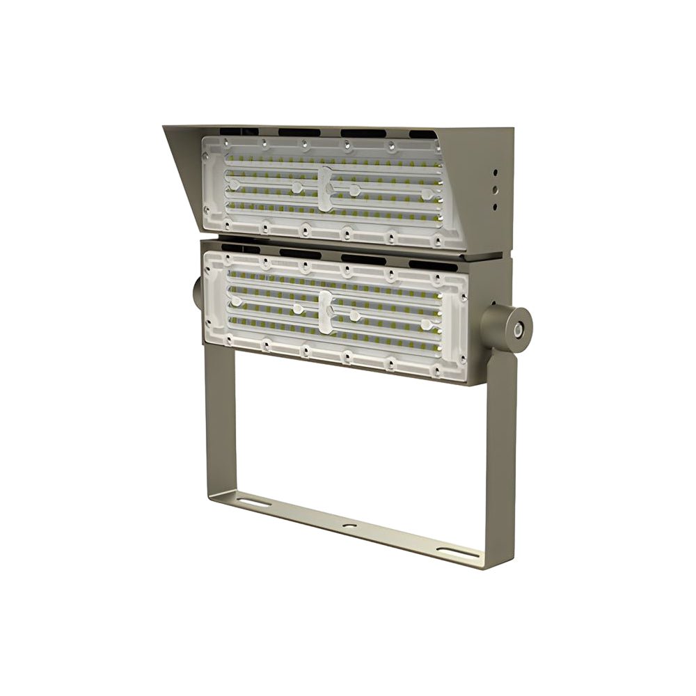 High Power LED Floodlight Outdoor Stadium Lighting Gray Aluminum