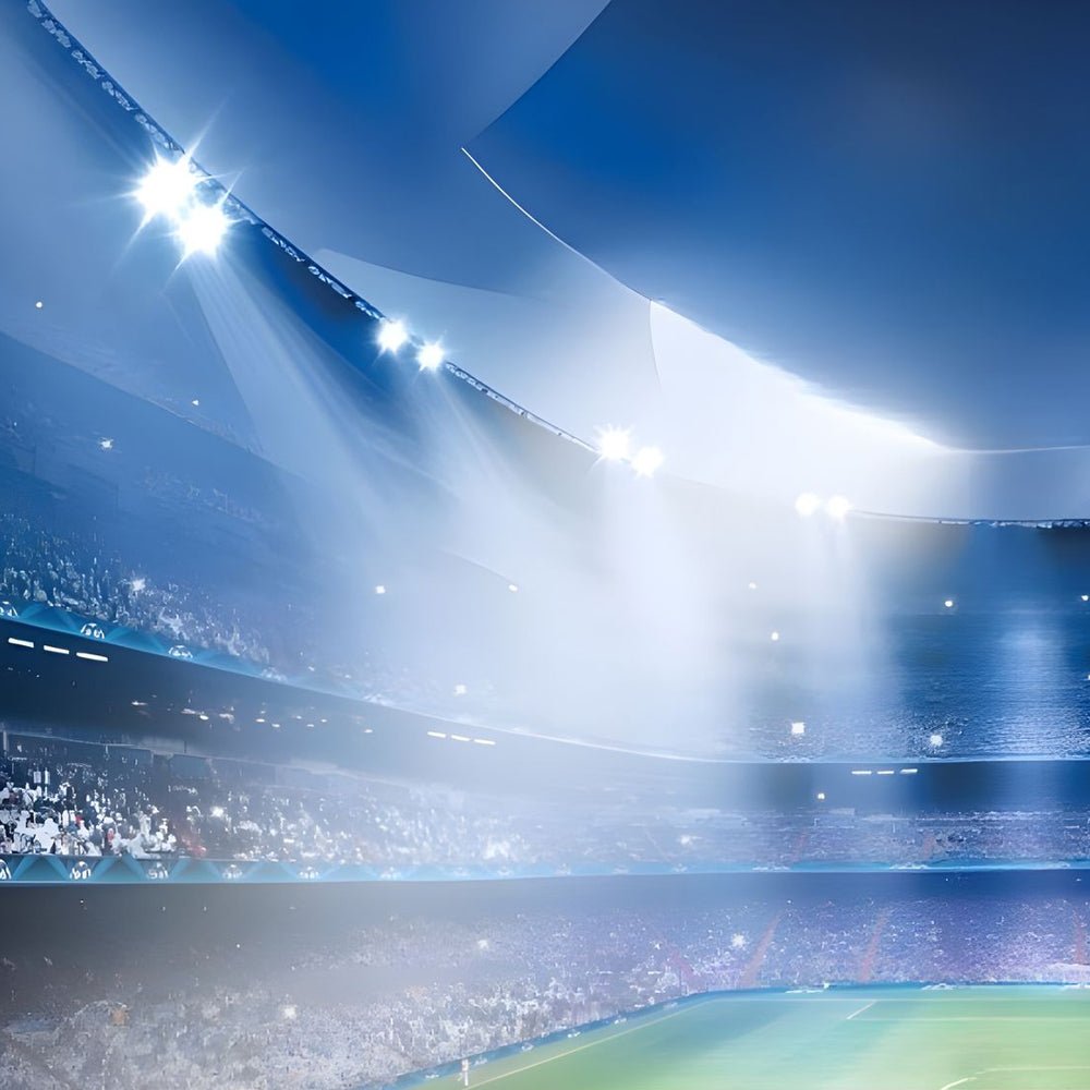 High Power LED Floodlight Outdoor Stadium Lighting Gray Aluminum