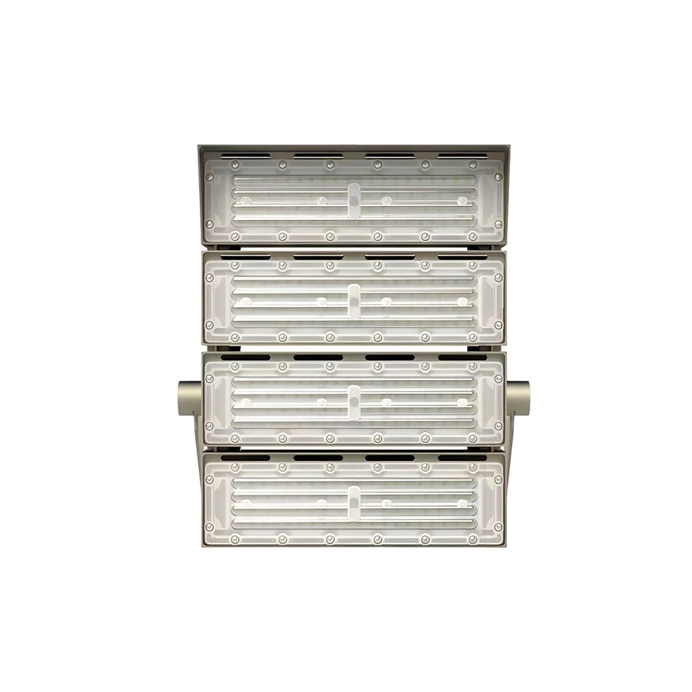 High Power LED Floodlight Outdoor Stadium Lighting Gray Aluminum