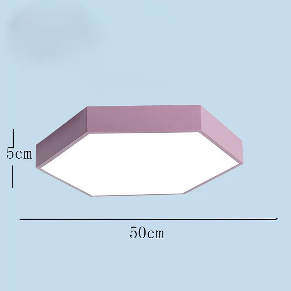 Hexagon LED Flush Mount Ceiling Light Modern Metal Design