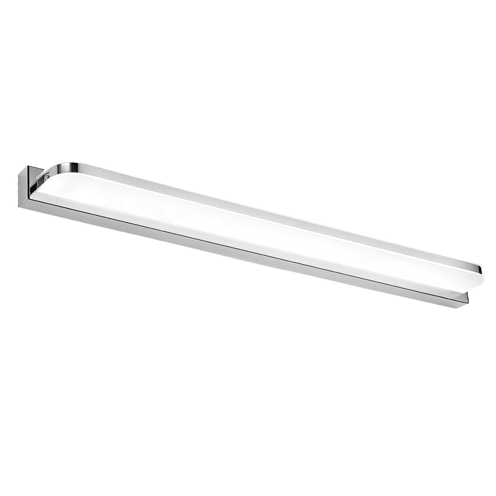Modern LED Bathroom Vanity Light with Polished Iron Trim