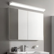 Modern LED Bathroom Vanity Light with Polished Iron Trim