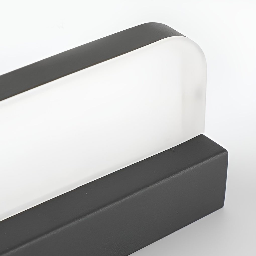 Modern LED Bathroom Vanity Light with Polished Iron Trim